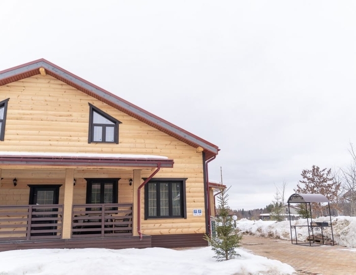 Таунхаус с электрическим камином - Эко-отель «Лепота»