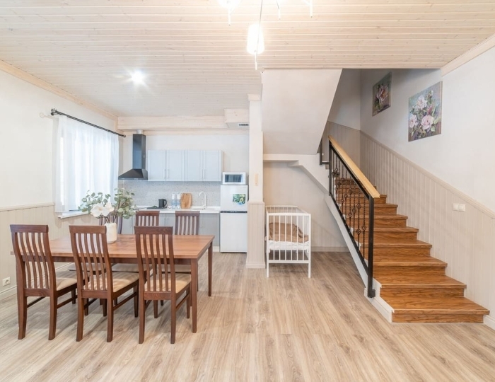 Таунхаус с электрическим камином - Эко-отель «Лепота»